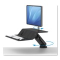 New Arrivals | Fellowes Mfg Co. 8081501 Lotus RT 48 in. x 30 in. x 42.2 in. - 49.2 in. Sit-Stand Workstation - Black image number 5