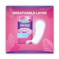 Always 10796 Thin Daily Panty Liners, Regular, 120/pack, 6 Packs/carton image number 1