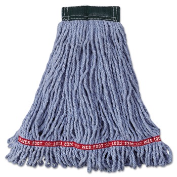 CLEANING TOOLS | Rubbermaid Commercial FGA25206BL00 6-Piece Web Foot Shrinkless Cotton/Synthetic Medium Wet Mop Head