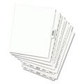 New Arrivals | Avery 01341 11 in. x 8.5 in. 25 Tab Numbers 276 - 300 Legal Exhibit Side Tab Index Divider Set - White (1-Set) image number 1