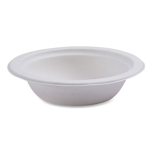 Bowls and Plates | Eco-Products EP-BL12PK 12 oz. Renewable and Compostable Sugarcane Bowls - Natural White (50/Pack) image number 0
