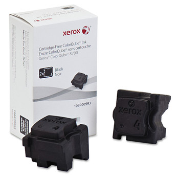 Xerox 108R00993 4200 Page Yield Solid Ink Sticks - Black (2-Piece/Box)