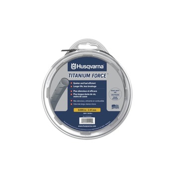 TRIMMER ACCESSORIES | Husqvarna 639005106 Titanium Force 0.095 in. x 840 ft. Spooled String Trimmer Line
