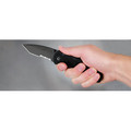 Kershaw Knives 1670TBLKST 3-3/8 in. Tanto Combo Blade (black) image number 2