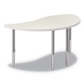 HON HESN3054E.N.B9.K Build 54 in. x 30 in. x 1.13 in. Wisp Shape Table Top - Silver Mesh image number 1