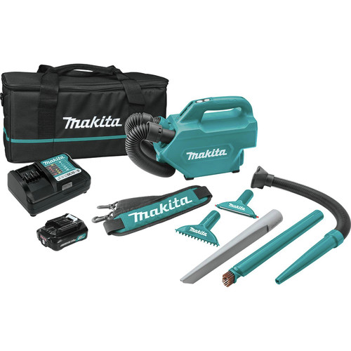 Vacuums | Makita LC09A1 12V max CXT Lithium-Ion Cordless Vacuum Kit (2 Ah) image number 0