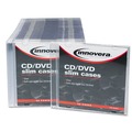 $99 and Under Sale | Innovera IVR85826 50/Pack CD/DVD Slim Jewel Cases - Clear/Black image number 0