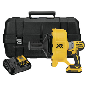 Dewalt DCD200D1 20V MAX XR 2.0 Ah Cordless Lithium-Ion Brushless Drain Snake Kit Dewalt DCD200D1 20V MAX XR 2.0 Ah Cordless Lithium-Ion Brushless Drain Snake Kit