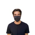 GN1 MK100SS-2 One Size Fits All Cotton Face Mask with Antimicrobial Finish - Black (10/Pack) image number 1