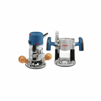 WOODWORKING TOOLS | Bosch 1617EVSPK 12 Amp 2.25 HP Combination Plunge and Fixed-Base Router Kit
