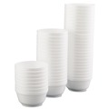 Just Launched | Dart 12B32 12oz Insulated Foam Bowls - White (50/Pack, 20 Packs/Carton) image number 1
