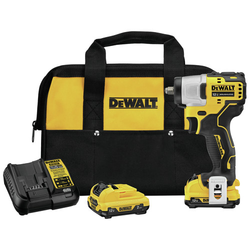 Dewalt Dcf902f2 Xtreme 12v Max 2 Ah Brushless 3 8 In Cordless Lithium Ion Impact Wrench Kit Tyler Tool
