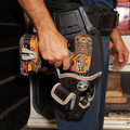 Tool Belts | Klein Tools 55917 Tradesman Pro 15.5 in. x 8 in. x 6 in. Modular Drill Pouch with Belt Clip - Black/Gray/Orange image number 8