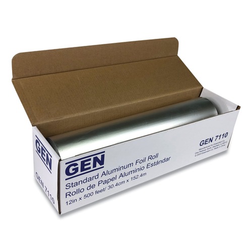 Food Wraps | GEN GEN7110 Standard Aluminum Foil Roll, 12-in X 500 Ft image number 0