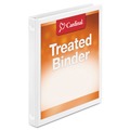 test | Cardinal 32250 11 in. x 8.5 in. 3 Rings, 0.5 in. Capacity, Treated Binder ClearVue Locking Round Ring Binder - White image number 1