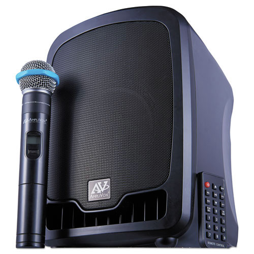 Speakers & Radios | AmpliVox SW725 12V Compact Bluetooth Cordless/Corded Wireless Portable Media Player Media System - Black image number 0
