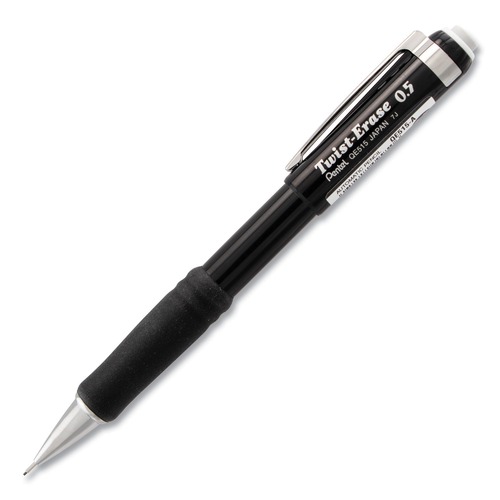 Friends and Family Sale - Save up to $60 off | Pentel QE515A Twist-Erase III HB (#2.5) 0.5 mm Mechanical Pencil - Black Lead, Black Barrel image number 0