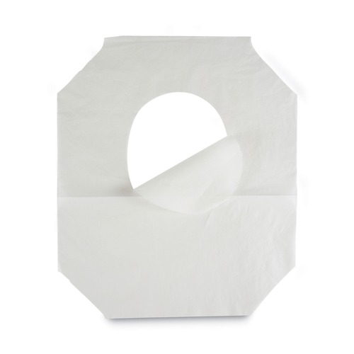Cleaning & Janitorial Supplies | Boardwalk BWK-5000B Premium 14-1/4 in. x 16-1/2 in. Half-Fold Toilet Seat Covers - White (20 Sleeves/Carton, 250 Covers/Sleeve) image number 0