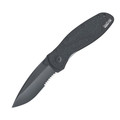 Knives | Kershaw Knives 1670BLKST 3-3/8 in. Blur Serrated Folding Knife (black) image number 0