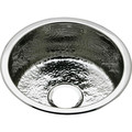Kitchen Sinks | Elkay SCF16FBSH Dual Mount 16-3/8 in. x 16-3/8 in. Single Bowl Bar Sink with Hammered Mirror (Stainless Steel) image number 0