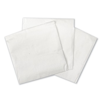 GEN GENCOCKTAILNAP 1-Ply 9 in. x 9 in. Cocktail Napkins - White (8 Packs/Carton, 500 Sheets/Pack)