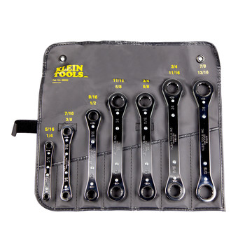 Klein Tools 68222 7-Piece Ratcheting Box Wrench Set