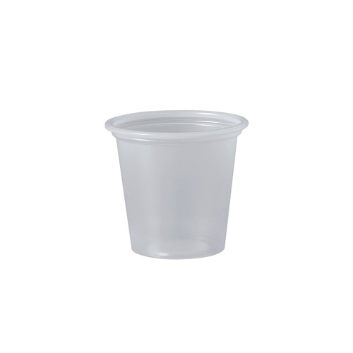 Dart P125N 1.25 oz. Polystyrene Portion Cups - Translucent (2500/Carton) image number 0