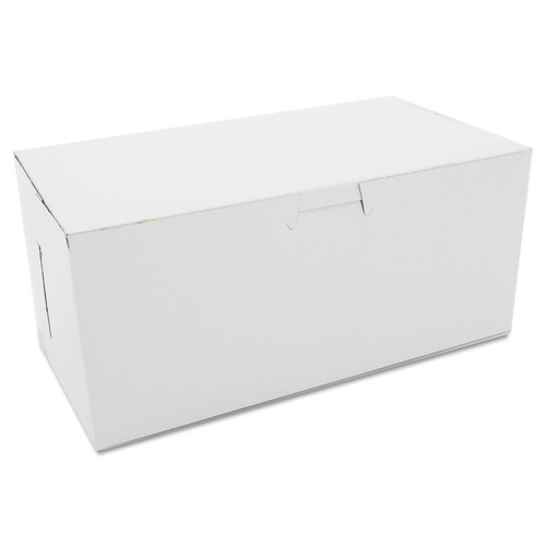 | SCT SCH 0949 9 in. x 5 in. x 4 in. Non-Window Bakery Boxes - White (250/Carton) image number 0