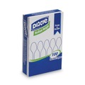 Dixie TM207 Heavy Mediumweight Plastic Cutlery Teaspoons - White (100/Box) image number 0