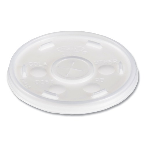 Just Launched | Dart 10SL Plastic Cold Cup Lids, Fits 10oz Cups, Translucent (1000/Carton) image number 0