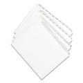 Avery 82227 Preprinted Legal Exhibit 10-Tab '29-ft Label 11 in. x 8.5 in. Side Tab Index Dividers - White (25-Piece/Pack) image number 1