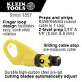 Klein Tools VDV110-061 Coaxial/ Radial Cable Crimper/ Punchdown/ Stripper Tool image number 1