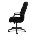 HON H2091.H.CU10.T Pillow-Soft 2090 Series 17 in. - 21 in. Seat Height, Executive High-Back Swivel/Tilt Chair - Black image number 3