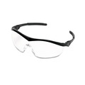 Safety Glasses | MCR Safety ST110 Storm Black Nylon Frame Wraparound Safety Glasses - Clear Lens (12-Piece/Box) image number 1