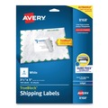 Avery 08168 3.5 in. x 5 in. Shipping Labels with TrueBlock Technology - White (4-Piece/Sheet, 25 Sheets/Pack) image number 0