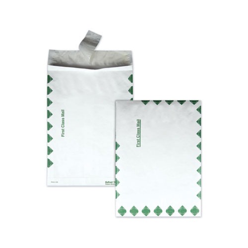 Envelopes & Mailers | Survivor QUAR4210 Open End Expansion Mailers, Dupont Tyvek, #13 1/2, Cheese Blade Flap, Redi-Strip Closure, 10 X 13, White, 100/carton image number 0