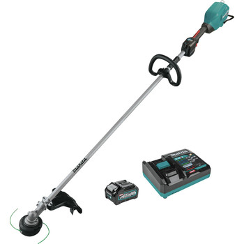 STRING TRIMMERS | Makita GRU04M1 40V max XGT Brushless Lithium-Ion 17 in. Cordless String Trimmer Kit with Narrow Guard (4 Ah)