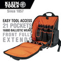 Klein Tools 55482 Tradesman Pro Tool Station 17.25 in. Tool Bag Backpack image number 2