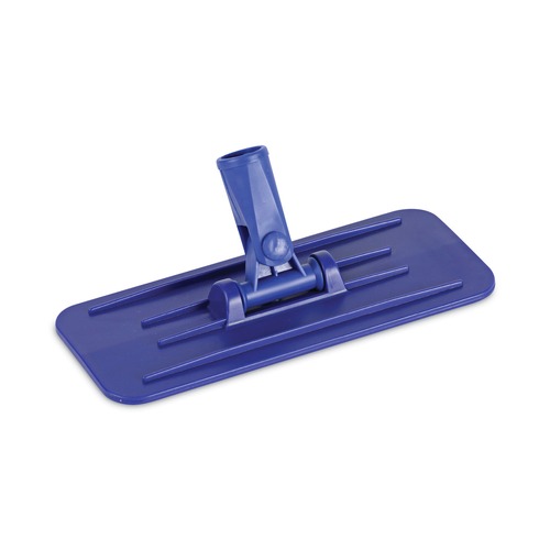 Cleaning and Janitorial Accessories | Boardwalk BWK00405EA 4 in. x 9 in. Plastic Swivel Pad Holder - Blue image number 0