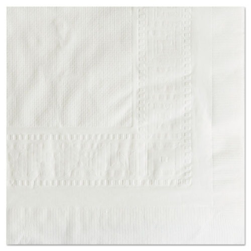 Cleaning and Janitorial Accessories | Hoffmaster 210130 Greek Key Embossed 54 in. x 108 in. Paper Tablecloths - White (25-Piece/Carton) image number 0
