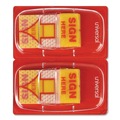 New Arrivals | Universal UNV99007 Deluxe Sign Here Message Arrow Flags - Yellow (500/Pack) image number 0