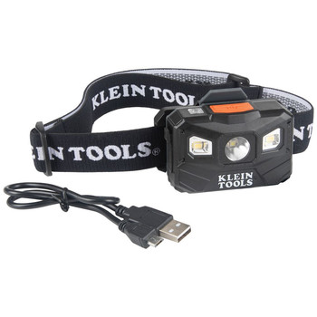 Klein Tools 56048 400 Lumens Rechargeable Headlamp with Fabric Strap