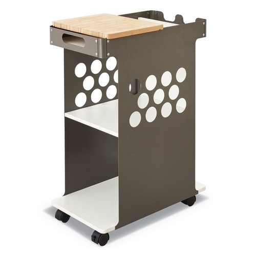 Office Carts & Stands | Safco 5209WH 200 lbs. Capacity 29.75 in. x 15.75 in. x 16.5 in. Mini Rolling Storage Cart - White image number 0
