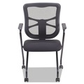New Arrivals | Alera ALEEL4914 Elusion Padded Mesh Nesting Chair - Black (2/Carton) image number 1