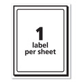 Avery 05292 Inkjet/Laser Printer 4 in. x 6 in. Shipping Labels with TrueBlock Technology - White (20-Piece/Pack) image number 2