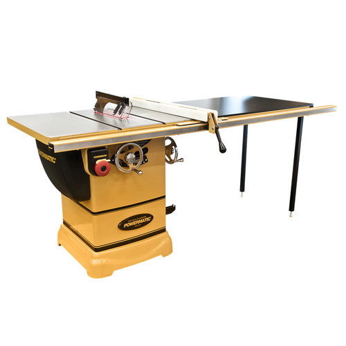 Powermatic PM1000 1-3/4 HP 10 in. Single Phase 115V Left Tilt Table Saw with 52 in. Accu-Fence System image number 0