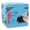 WypAll 33560 12-1/2 in. x 12 in. 1/4 Fold Oil/Grease/Ink Cloths - Blue (8-Box/Carton 66-Sheet/Box) image number 1