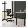 New Arrivals | Basyx HVST102 1-Oh-Two 250 lbs. Capacity Mid-Back Task Chair - Black image number 6