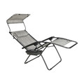Bliss Hammock GFC-451WP Bliss Hammock GFC-451WP 360 lbs. Capacity 30 in. Zero Gravity Chair with Adjustable Sun-Shade - X-Large, Platinum image number 2