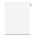 Avery 01401 11 in. x 8.5 in. Legal Exhibit Letter A Side Tab Index Dividers - White (25-Piece/Pack) image number 1